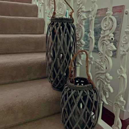 Grey Woven Lanterns