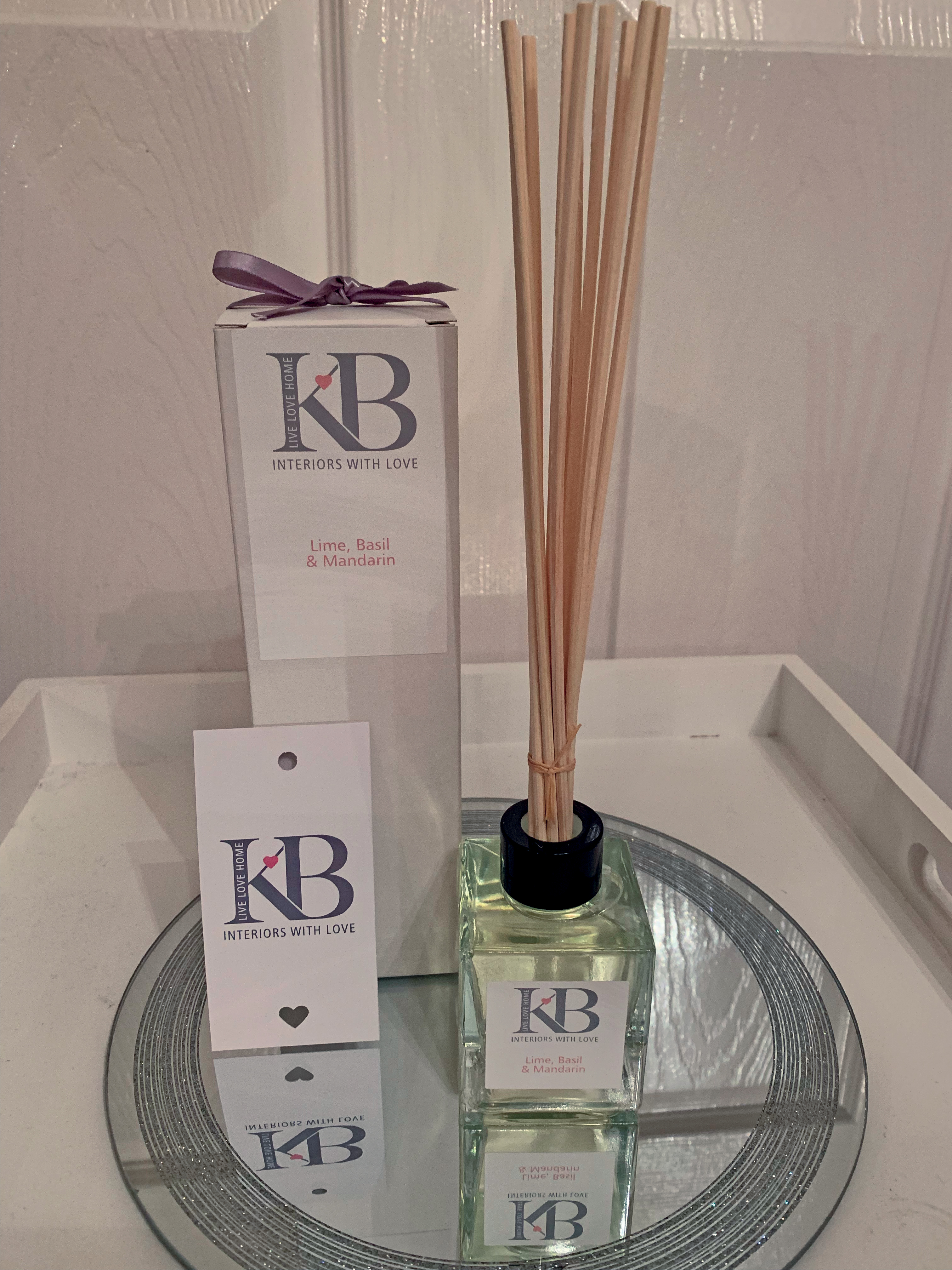 Natural Vegetable Base Rattan Reed Diffuser - Lime, Basil & Mandarin