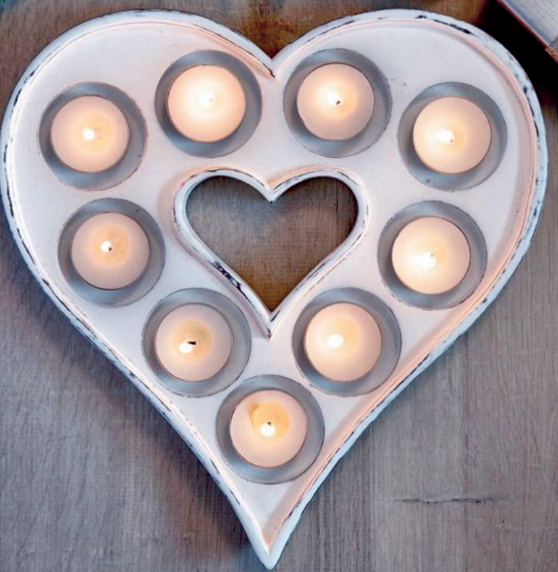 Heart T Light Candle Holder