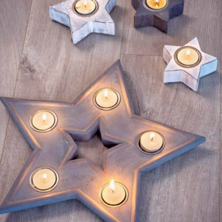 Star T Light Candle Holder