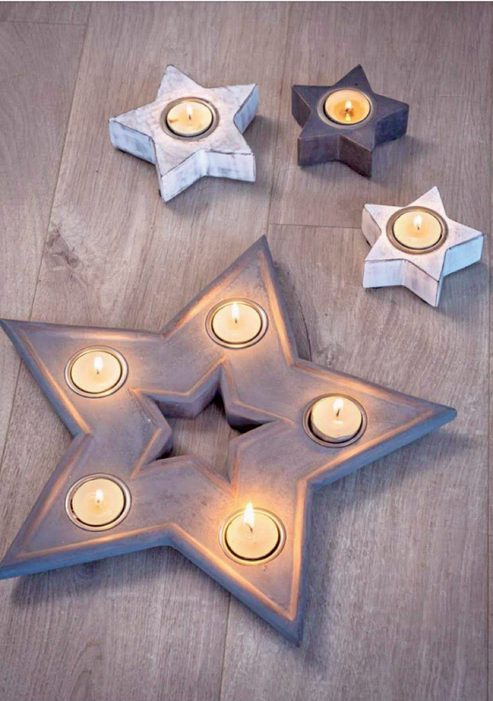 Star T Light Candle Holder